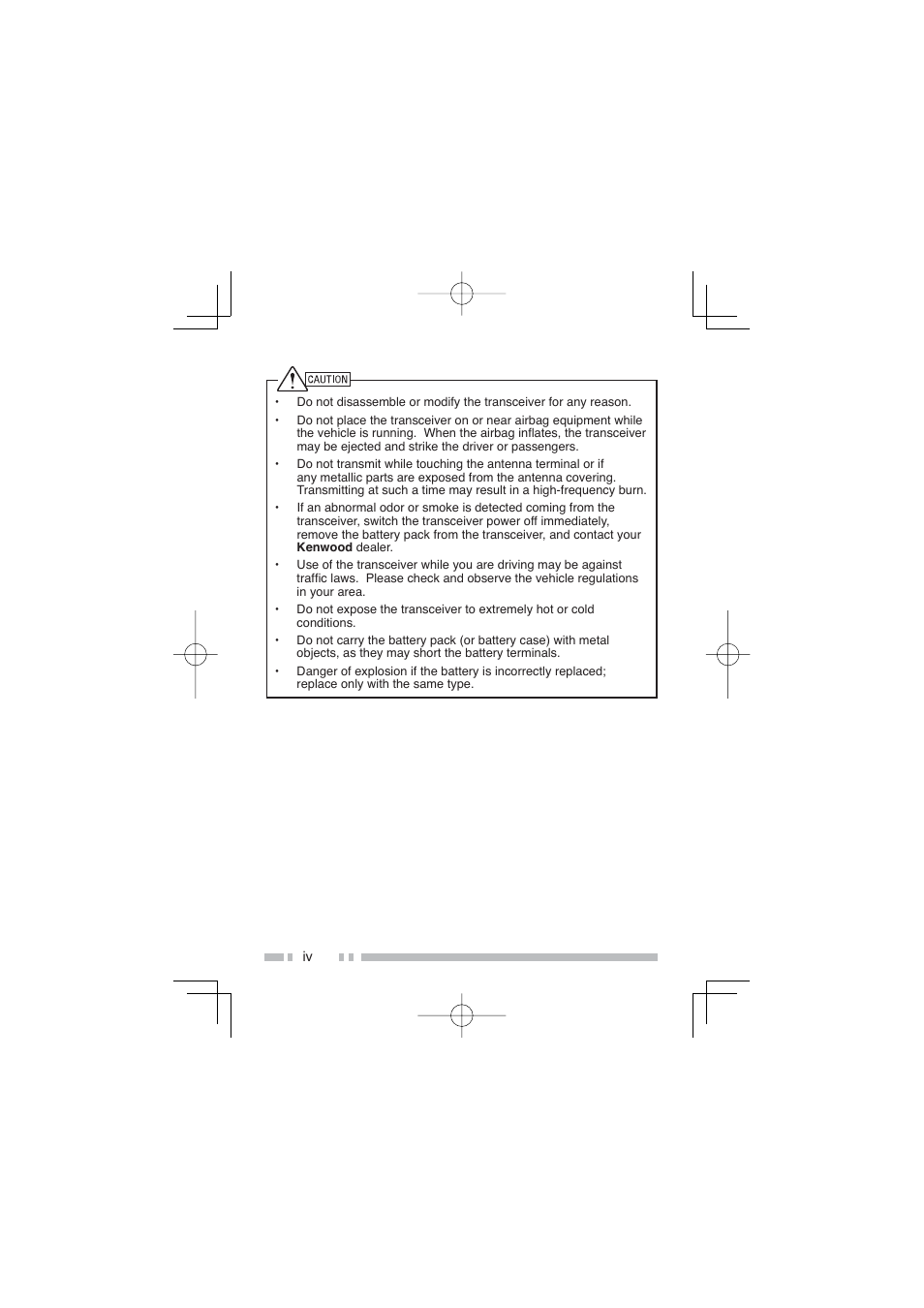 Kenwood NX-300SE User Manual | Page 7 / 47