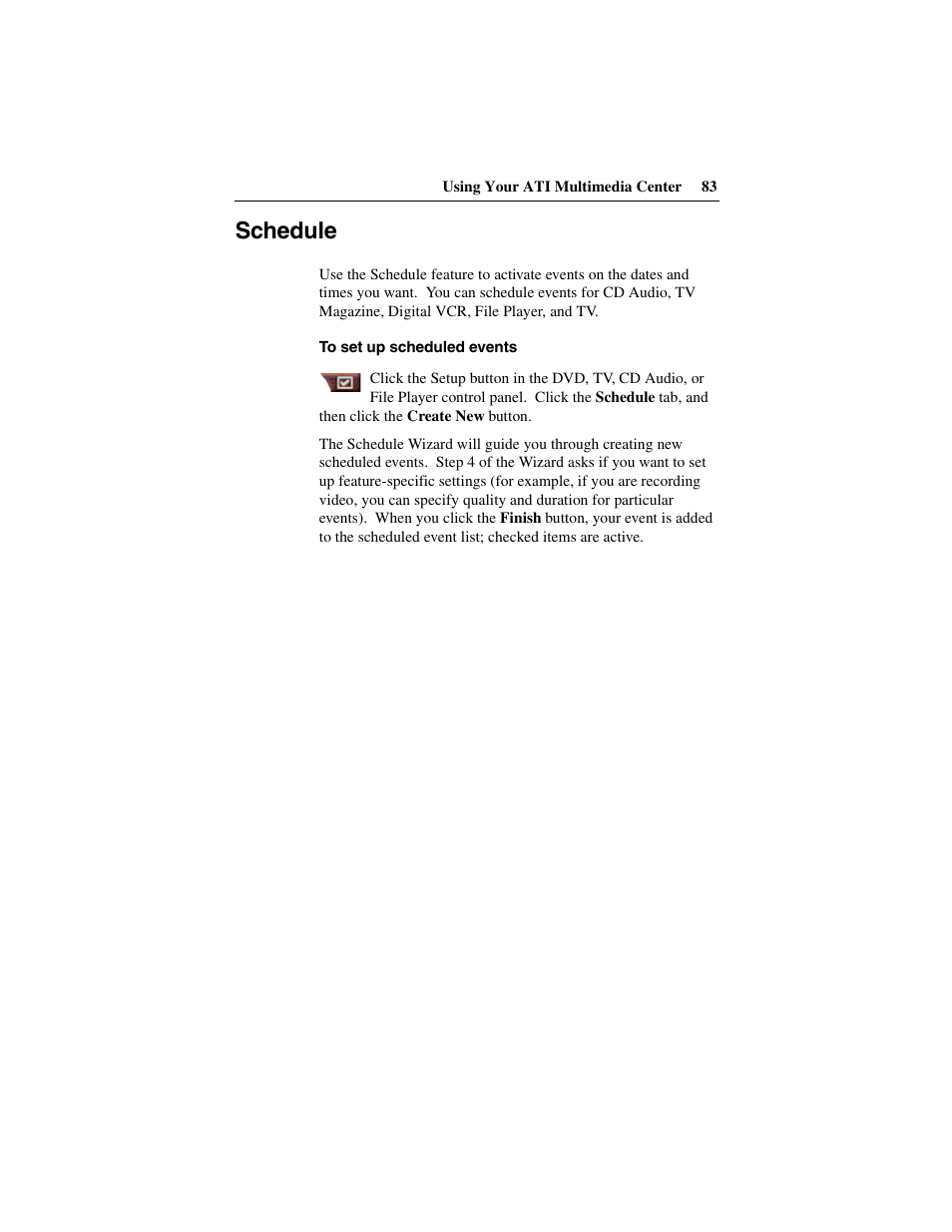 Schedule | ATI Technologies 137-40188-60 User Manual | Page 83 / 96