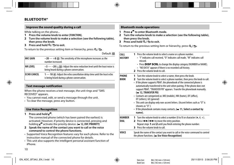 Kenwood KDC-BT34U User Manual | Page 12 / 21