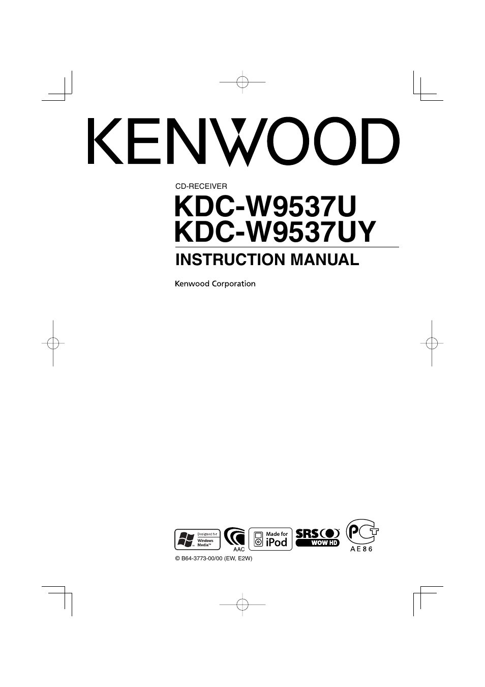 Kenwood KDC-W9537U User Manual | 56 pages