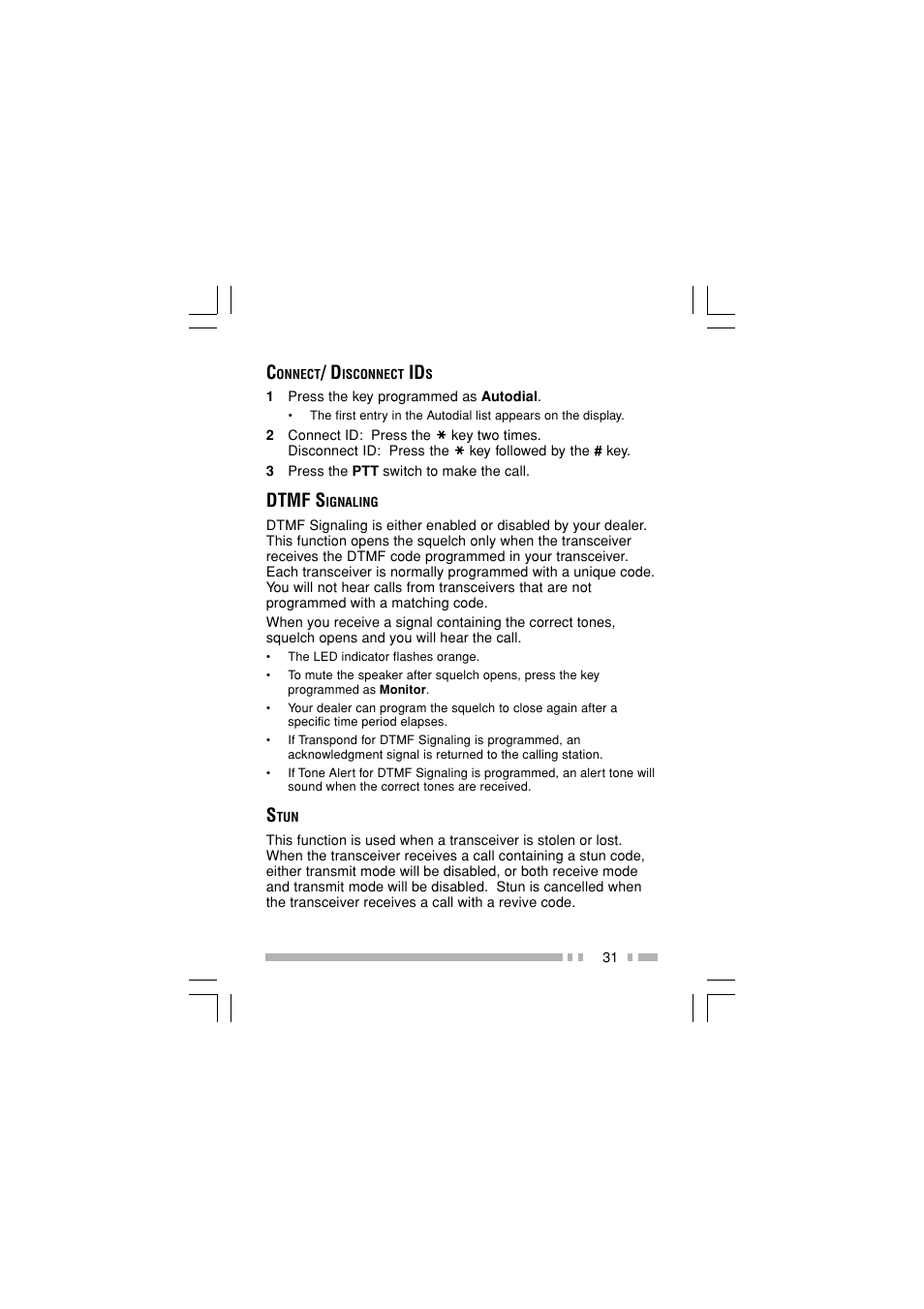 Dtmf s | Kenwood TK-2180E User Manual | Page 38 / 51