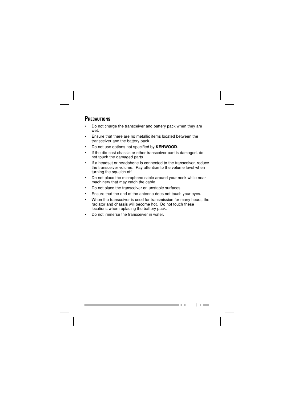 Kenwood TK-2180E User Manual | Page 4 / 51