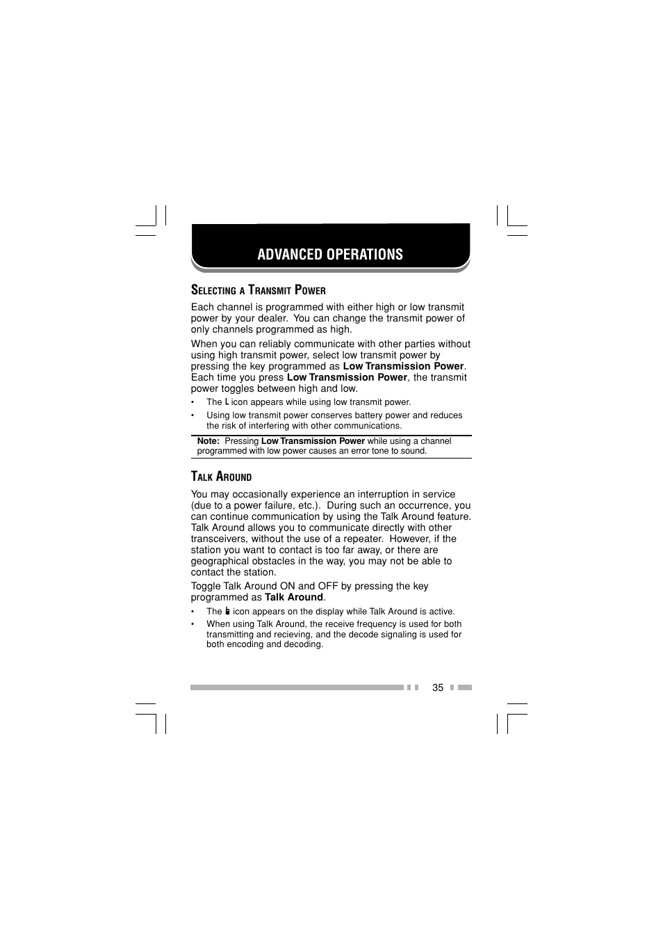 Advanced operations | Kenwood TK-2180E User Manual | Page 42 / 51