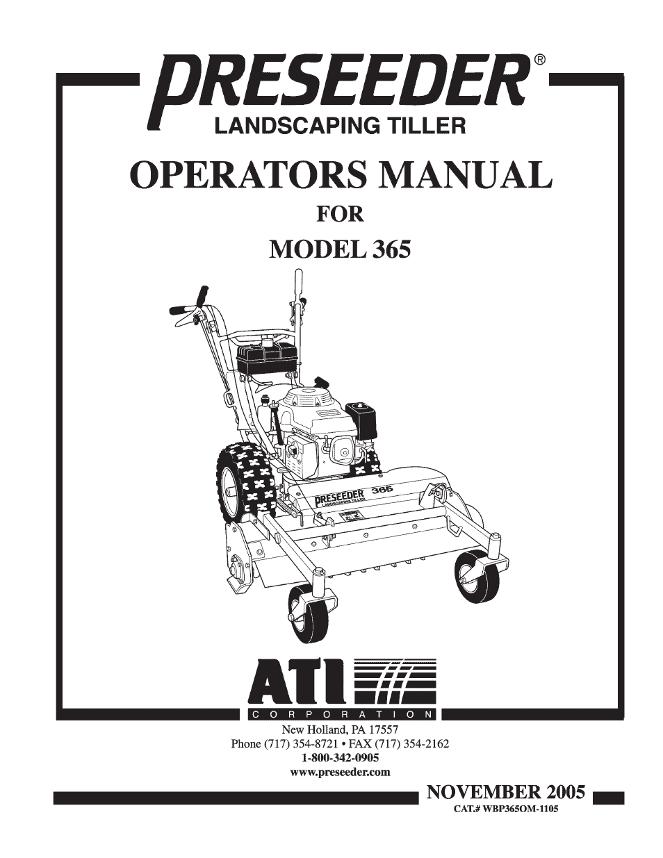 ATI Technologies Preseeder 365 User Manual | 29 pages