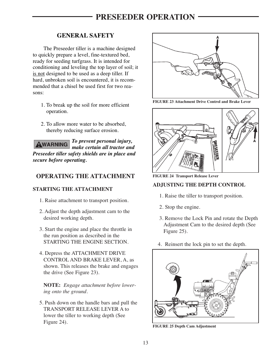 Preseeder operation | ATI Technologies Preseeder 365 User Manual | Page 19 / 29