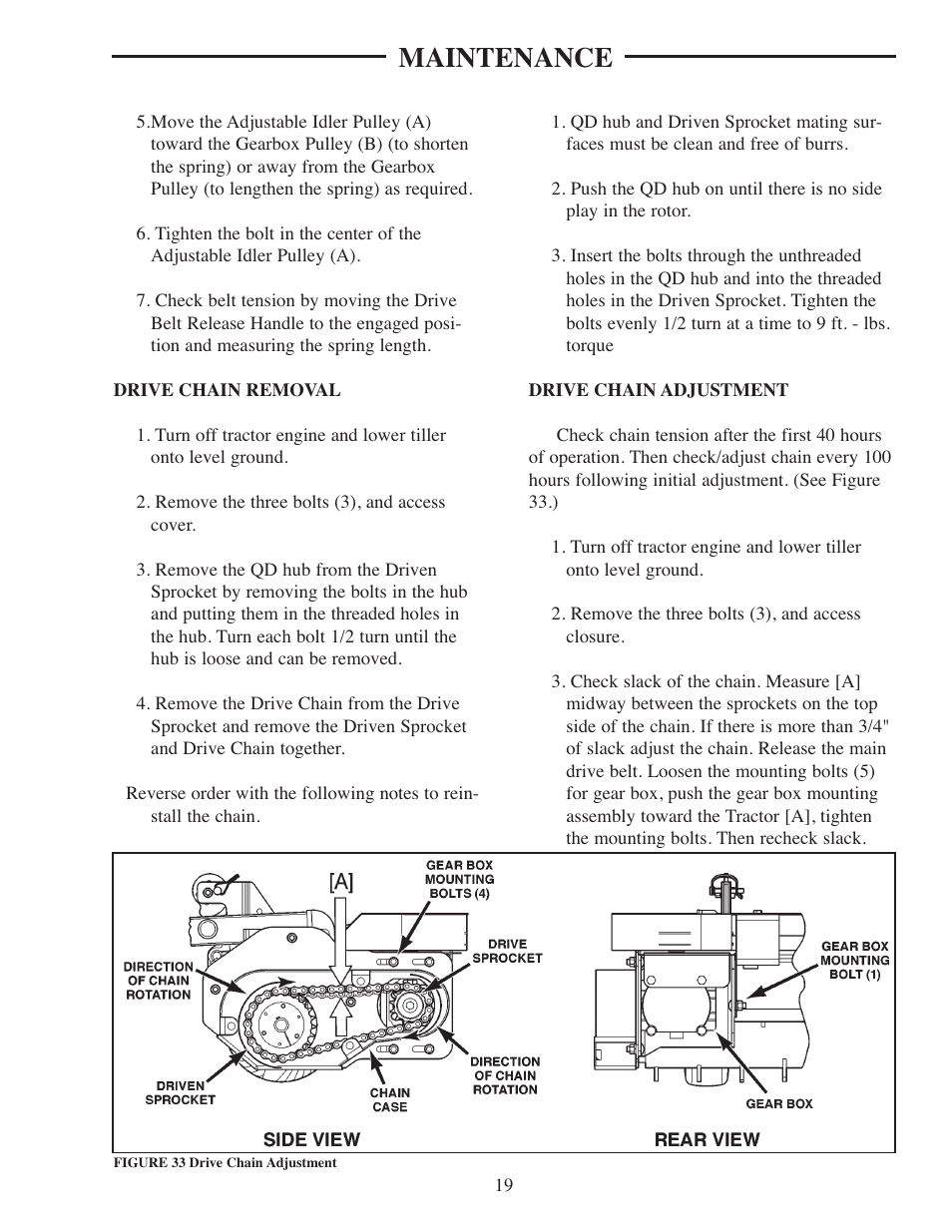 Maintenance | ATI Technologies Preseeder 365 User Manual | Page 25 / 29