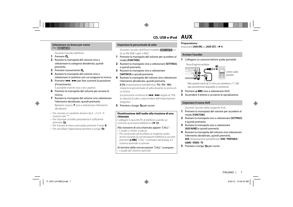 Kenwood KDC-U41R User Manual | Page 33 / 64