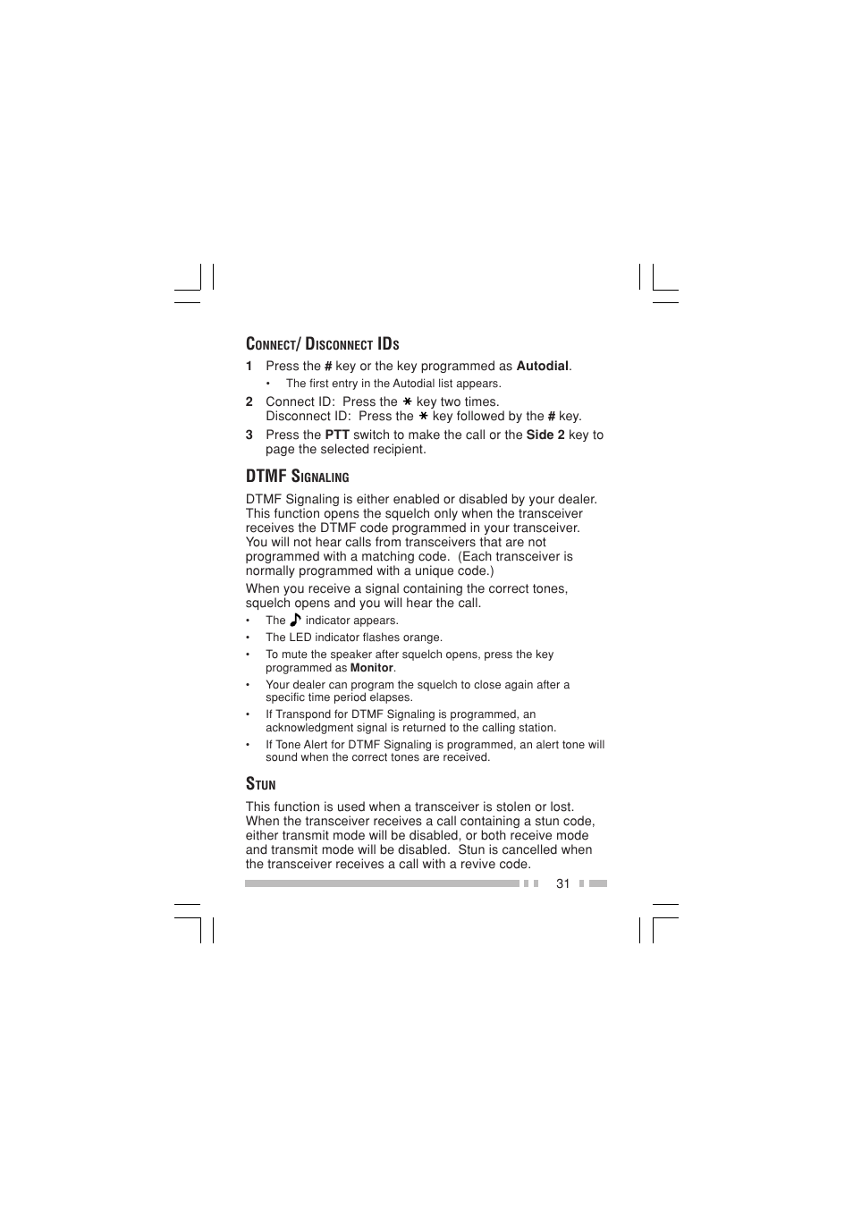 Dtmf s | Kenwood TK-3170E6 User Manual | Page 38 / 49