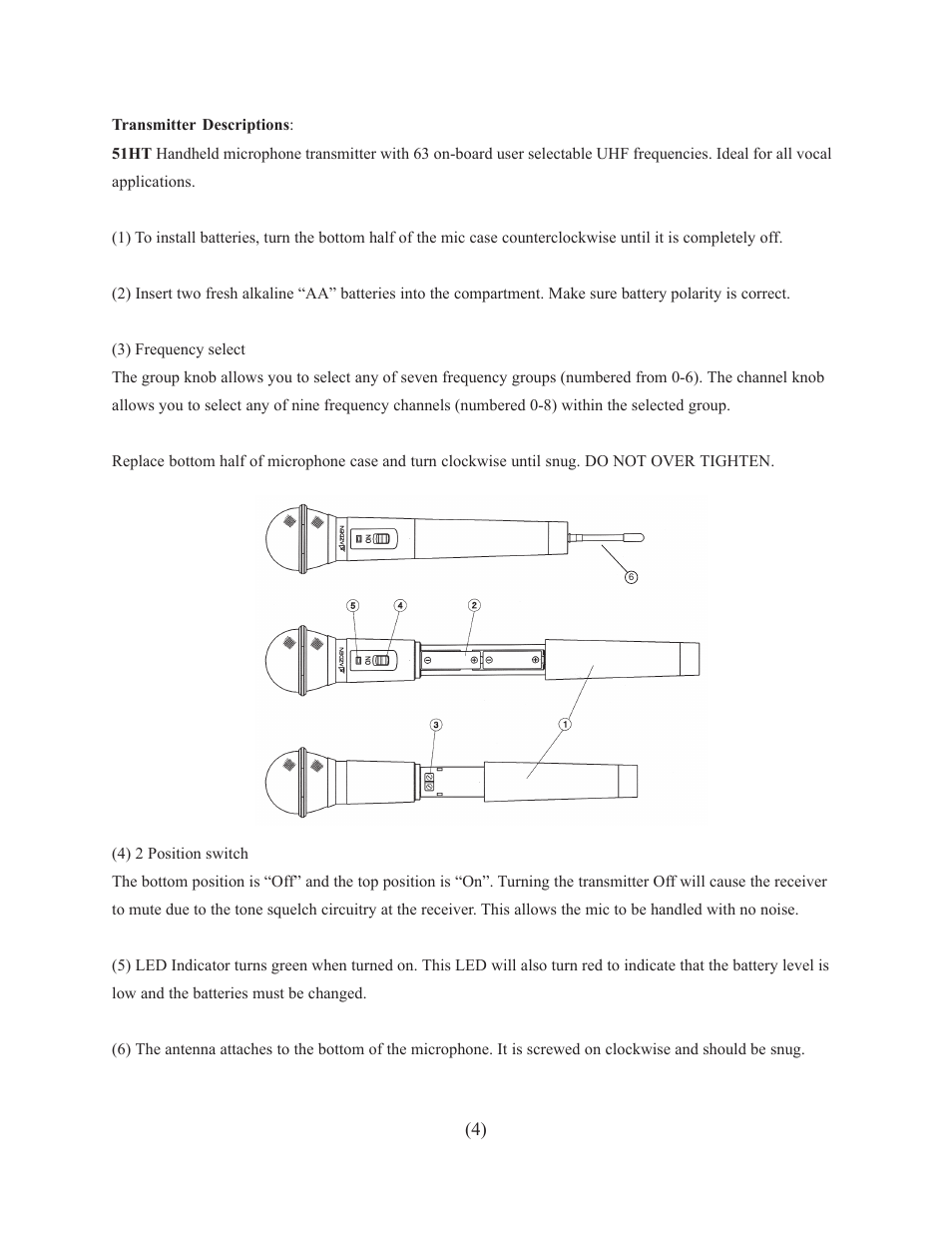 Azden 51XT User Manual | Page 5 / 11