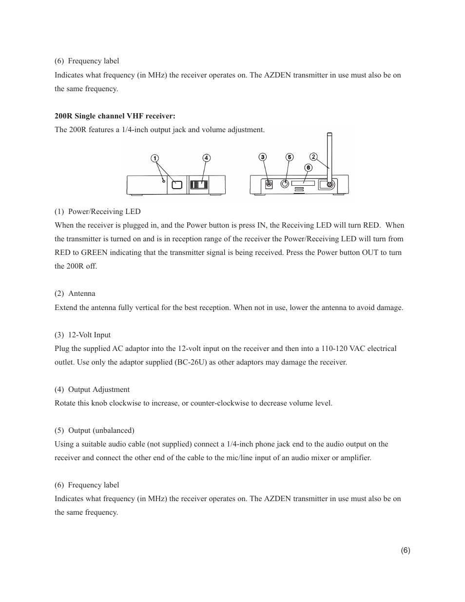 Azden 311DRH 311 User Manual | Page 7 / 15