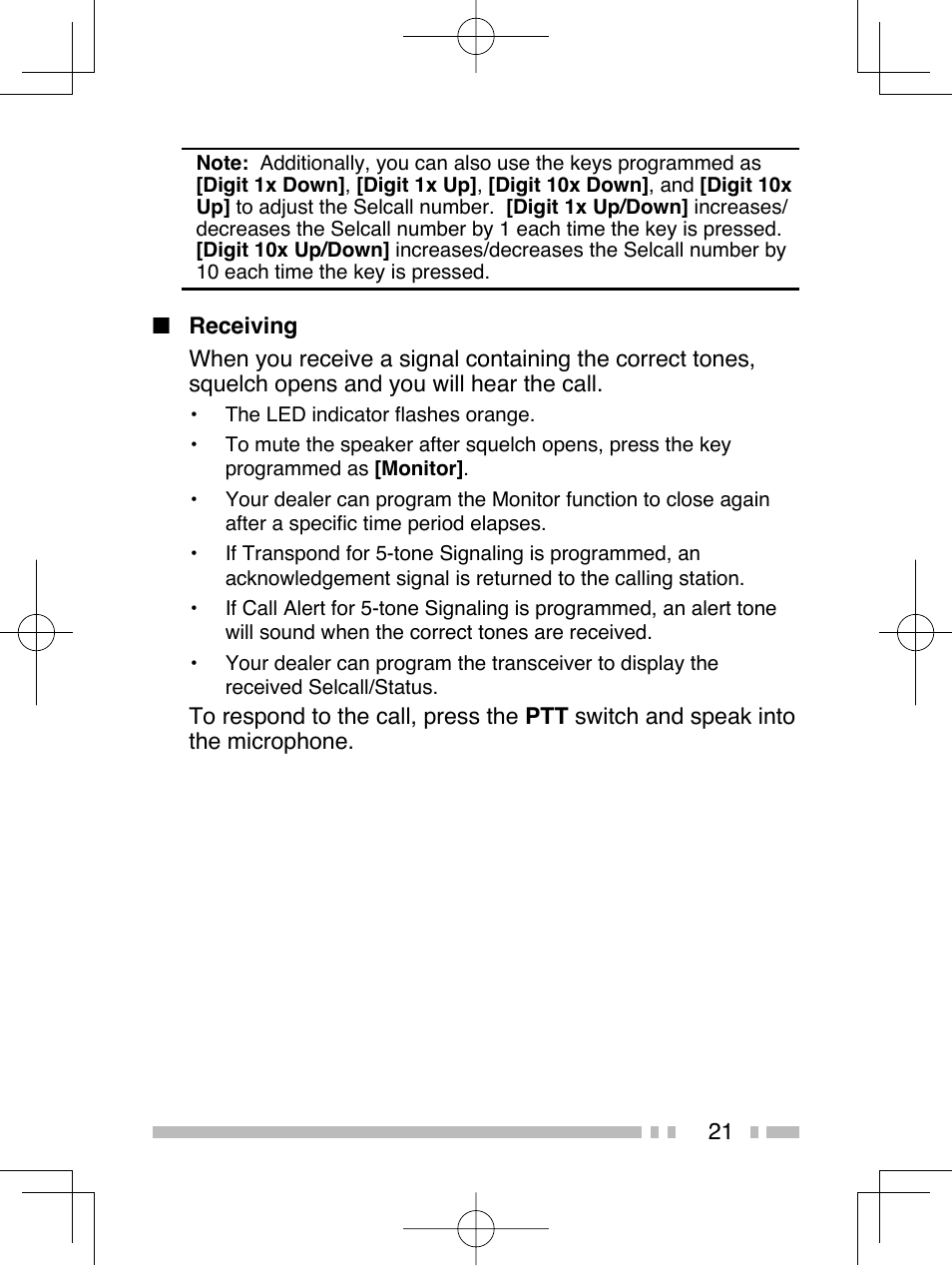Kenwood TK-2312E User Manual | Page 31 / 39