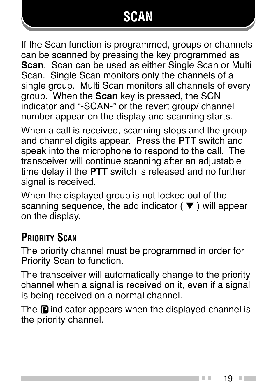 Scan | Kenwood TK-2140E User Manual | Page 23 / 31