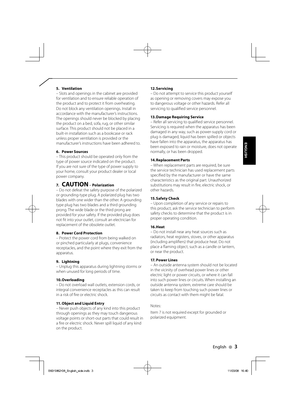 Caution | Kenwood SW-21HT User Manual | Page 3 / 40