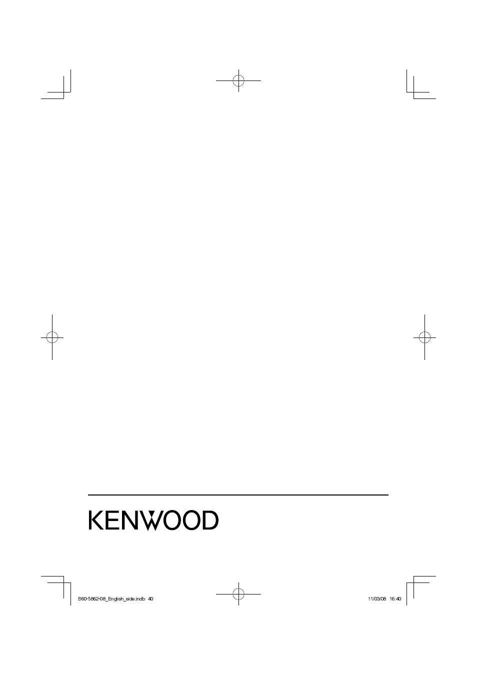 Kenwood SW-21HT User Manual | Page 40 / 40