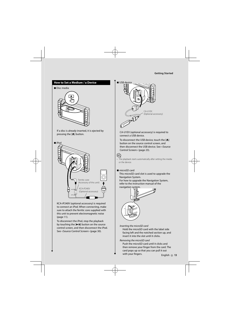 Kenwood DNX520VBT User Manual | Page 13 / 88