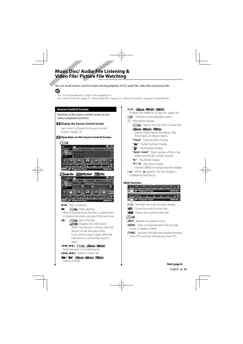 Kenwood DNX520VBT User Manual | Page 23 / 88