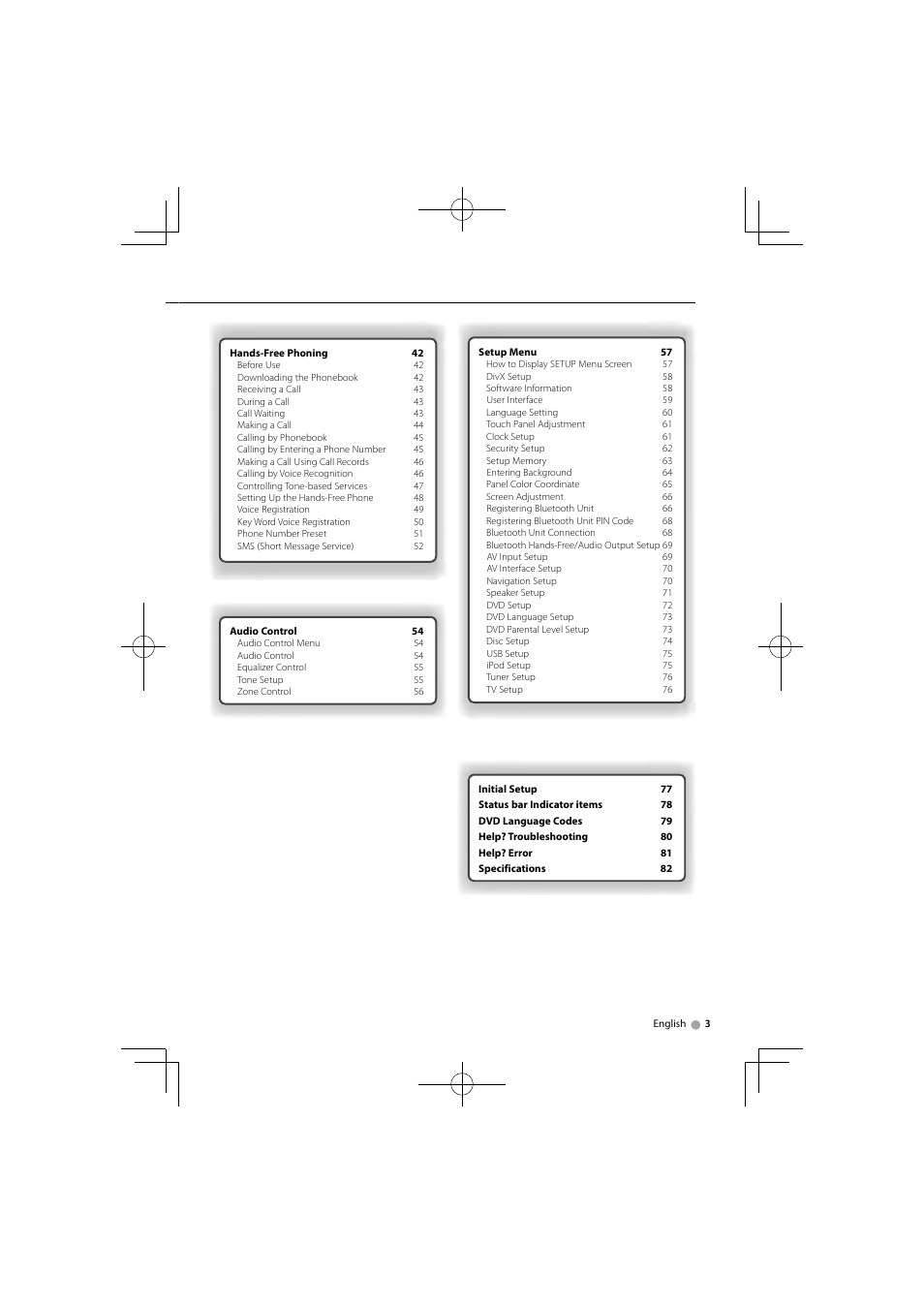 Kenwood DNX520VBT User Manual | Page 3 / 88