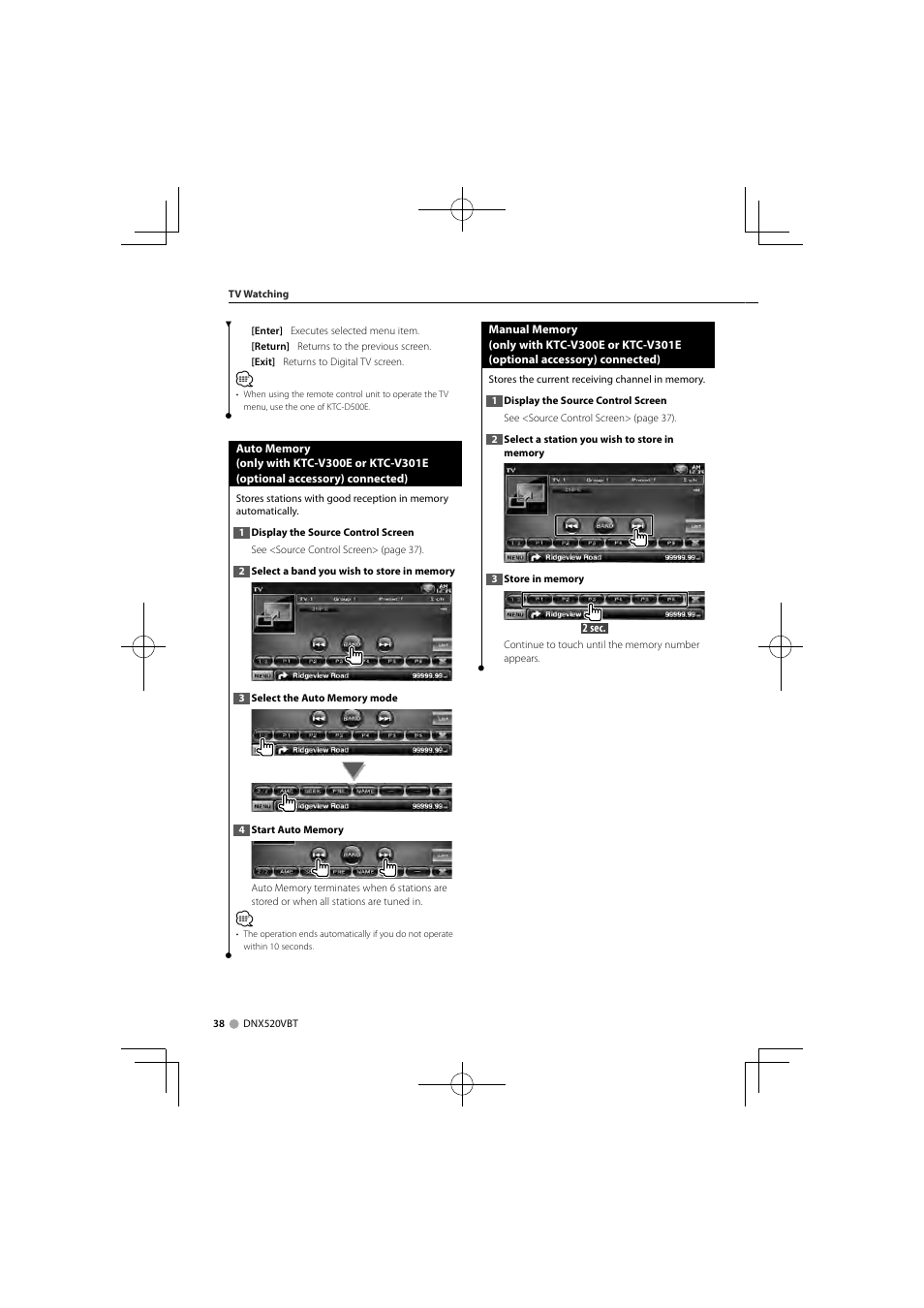 Kenwood DNX520VBT User Manual | Page 38 / 88