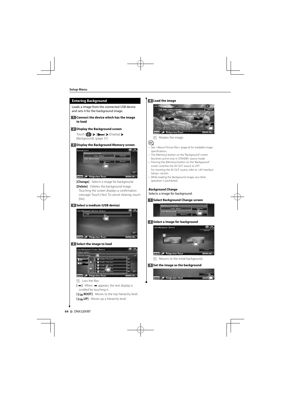 Kenwood DNX520VBT User Manual | Page 64 / 88