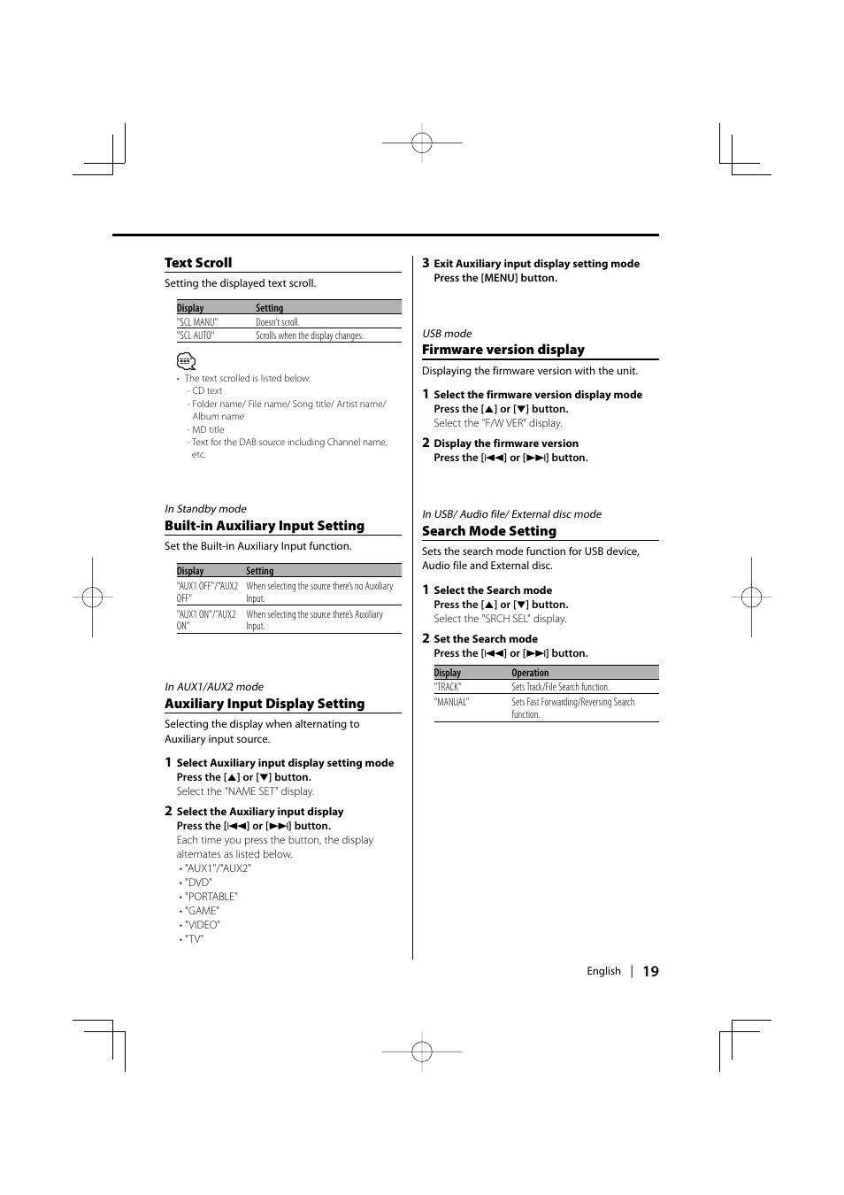 Kenwood KOS-A200 User Manual | Page 19 / 28