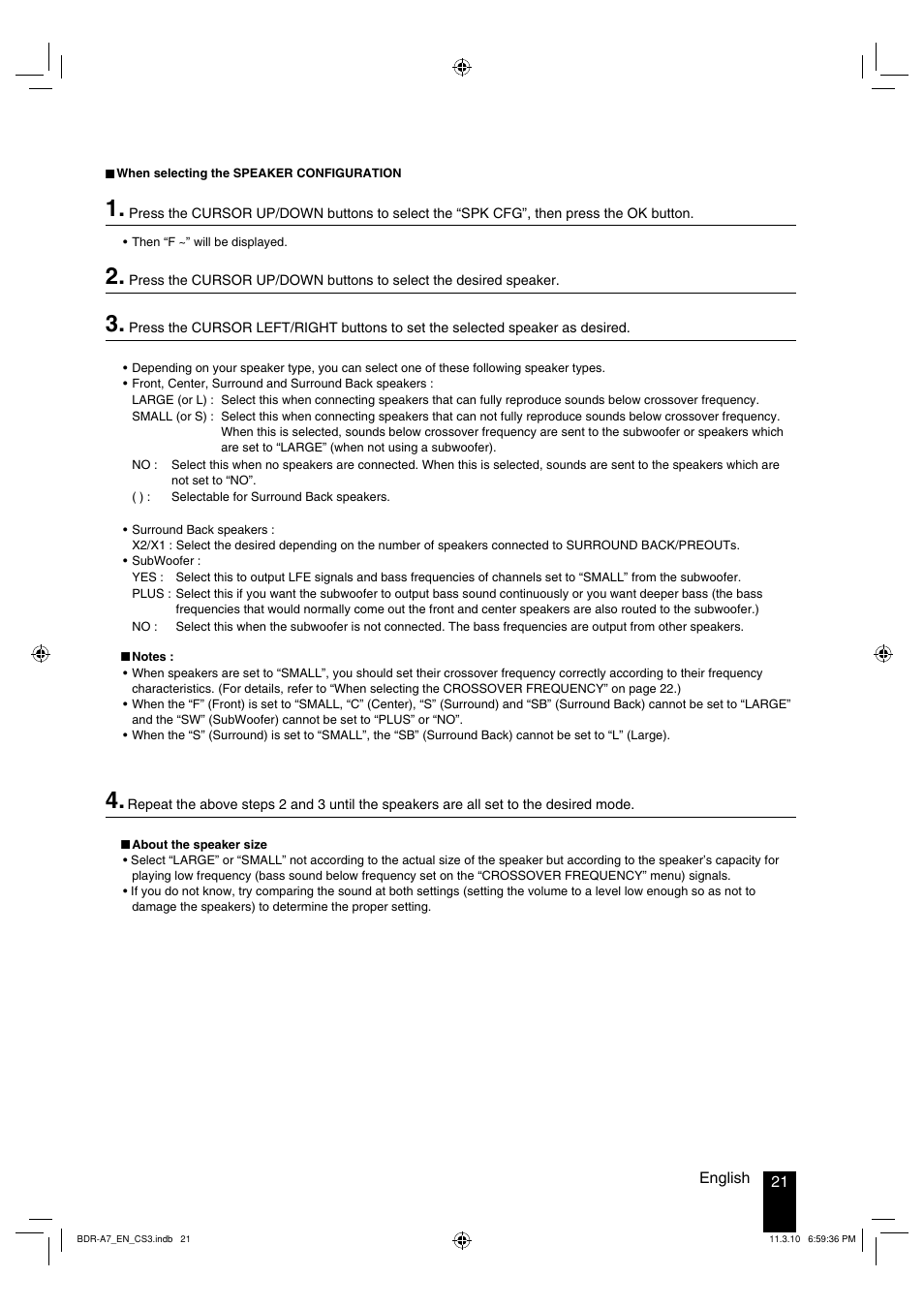 Kenwood BDR-A7 User Manual | Page 21 / 64
