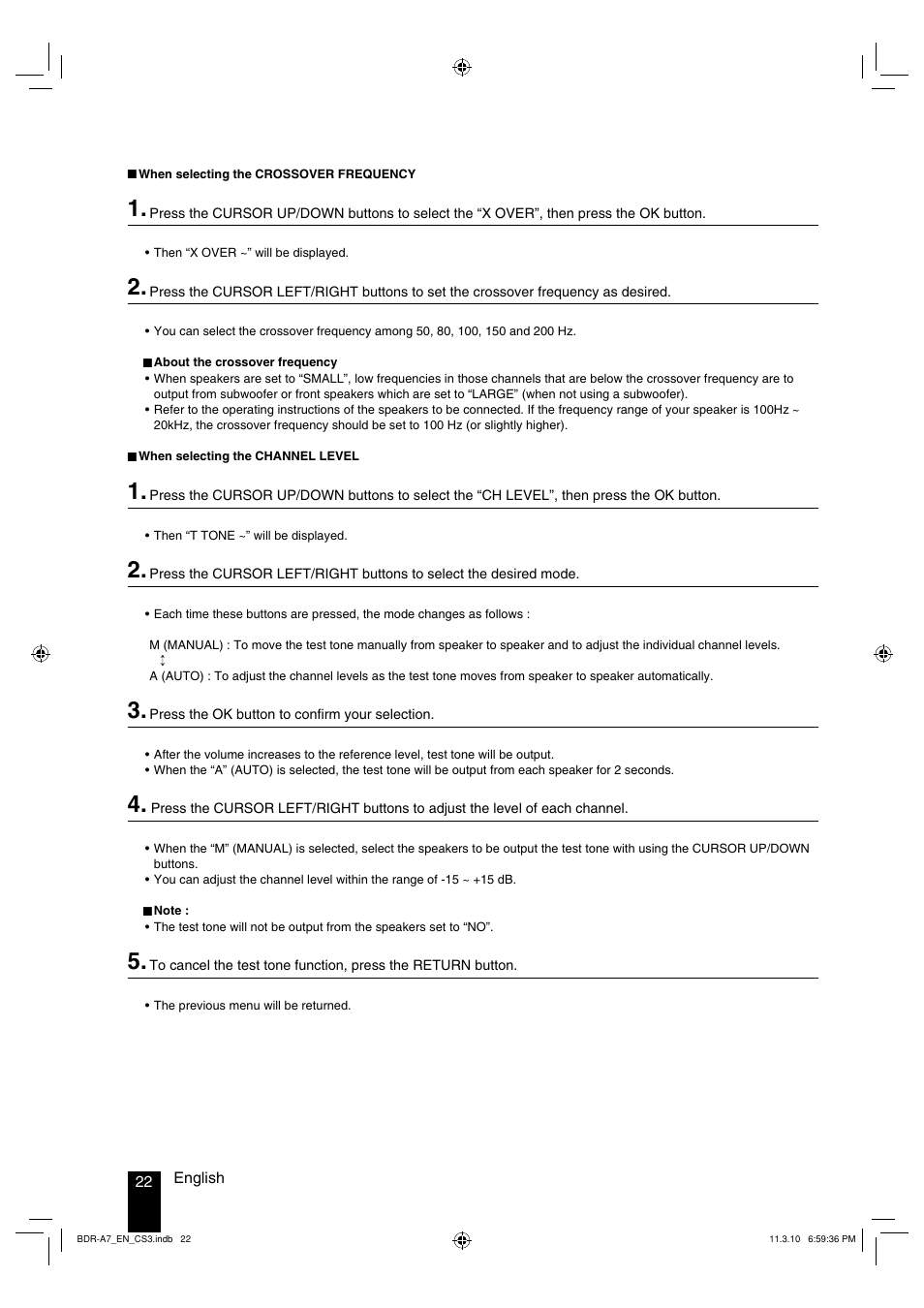 Kenwood BDR-A7 User Manual | Page 22 / 64