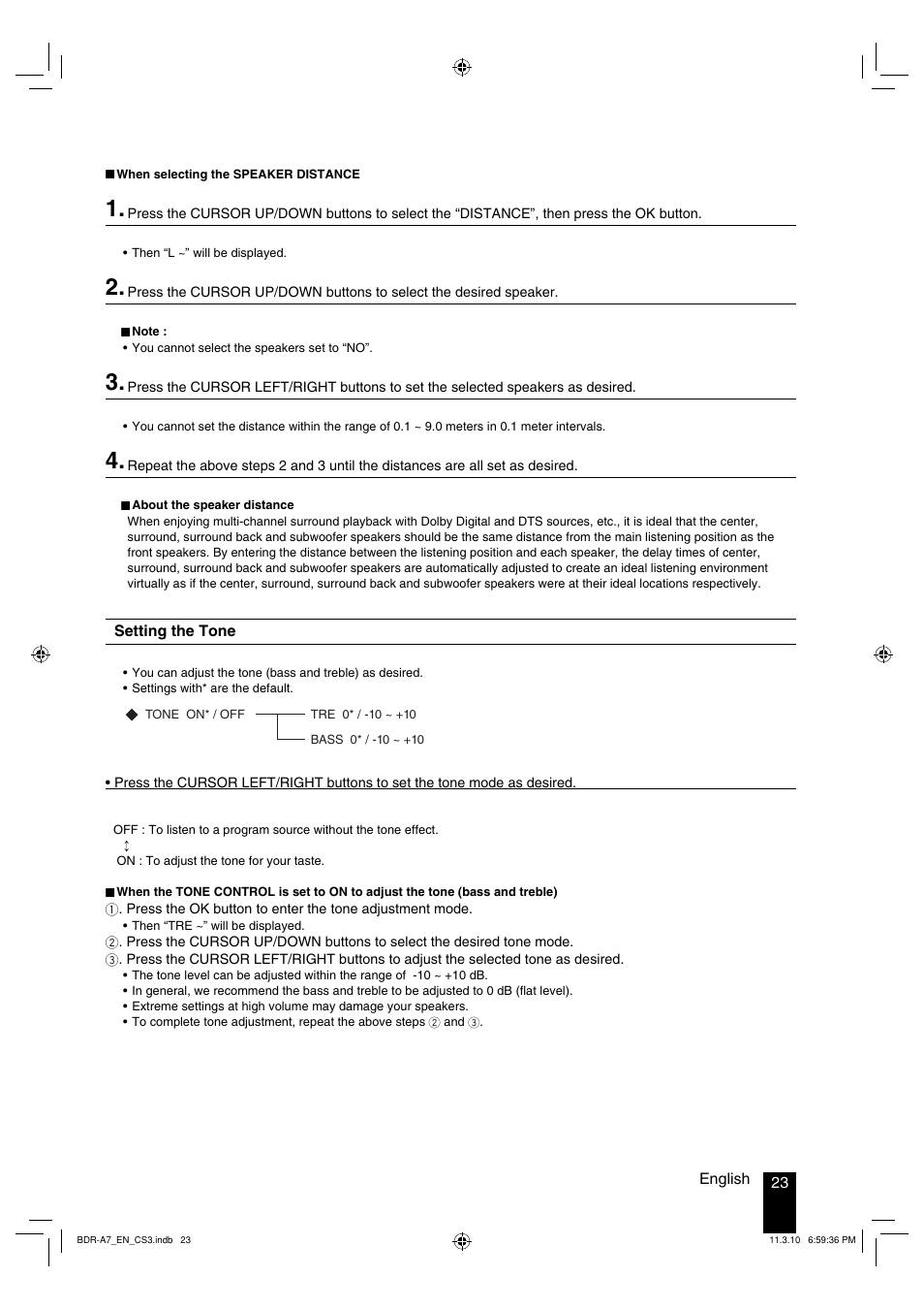 Kenwood BDR-A7 User Manual | Page 23 / 64