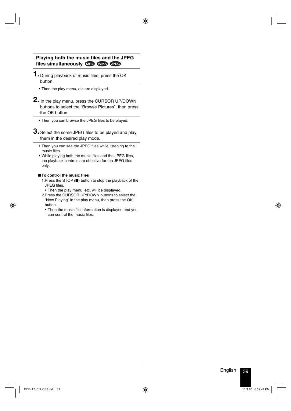 Kenwood BDR-A7 User Manual | Page 39 / 64