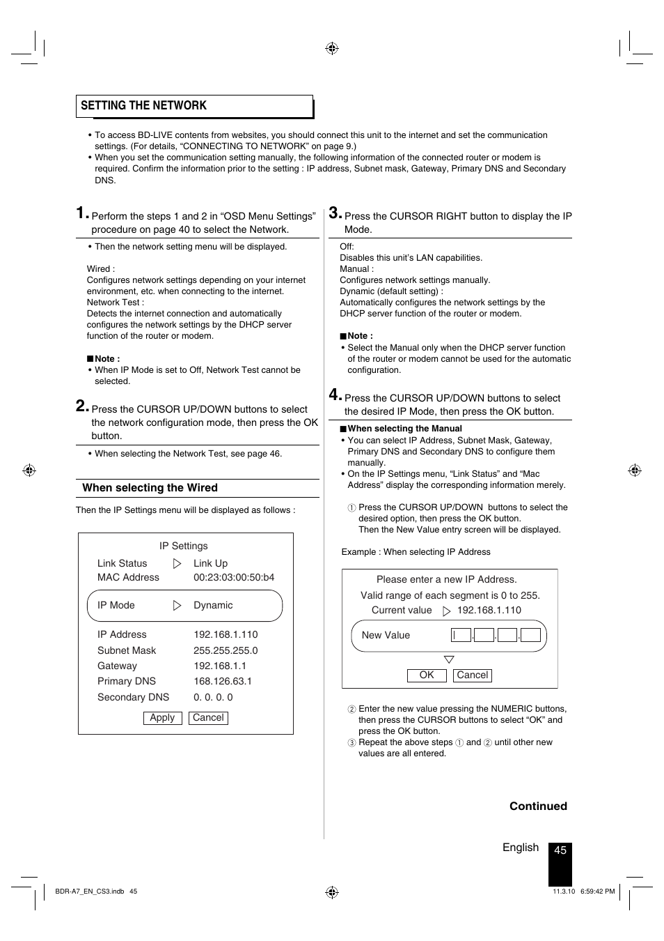 Kenwood BDR-A7 User Manual | Page 45 / 64