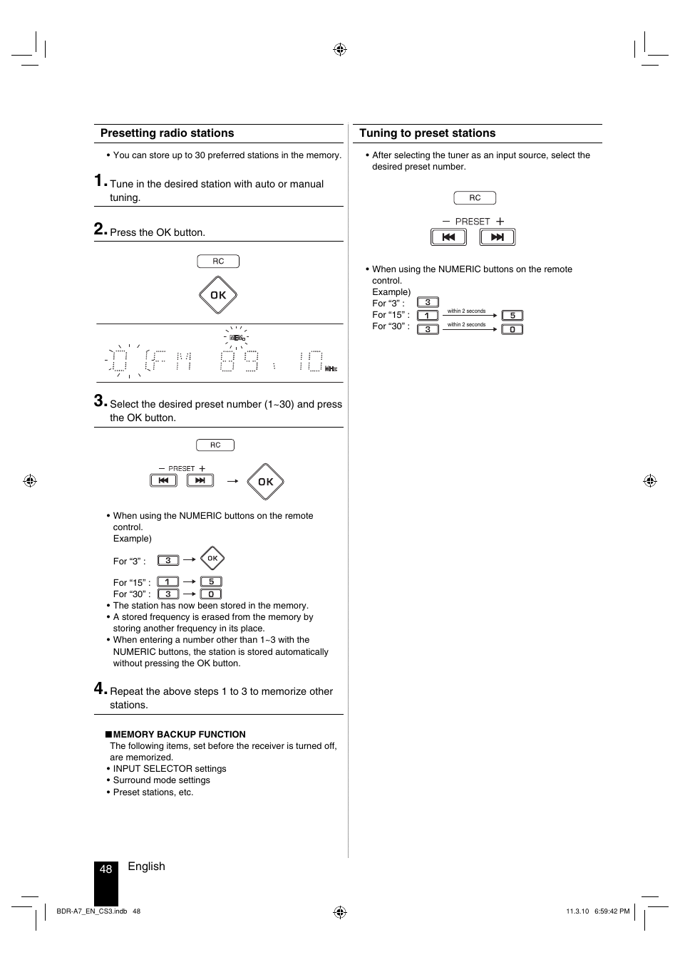 Kenwood BDR-A7 User Manual | Page 48 / 64