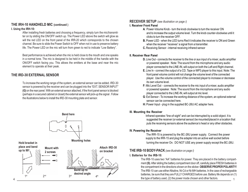 Azden IRB-10 User Manual | Page 5 / 6