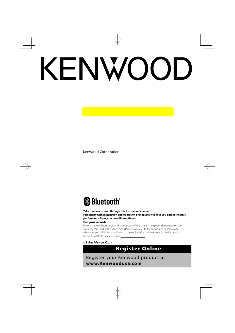 Kenwood KCA-BT300 User Manual | 35 pages