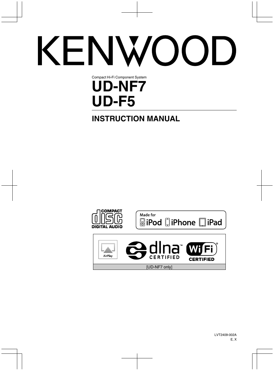 Kenwood UD-NF7 User Manual | 48 pages