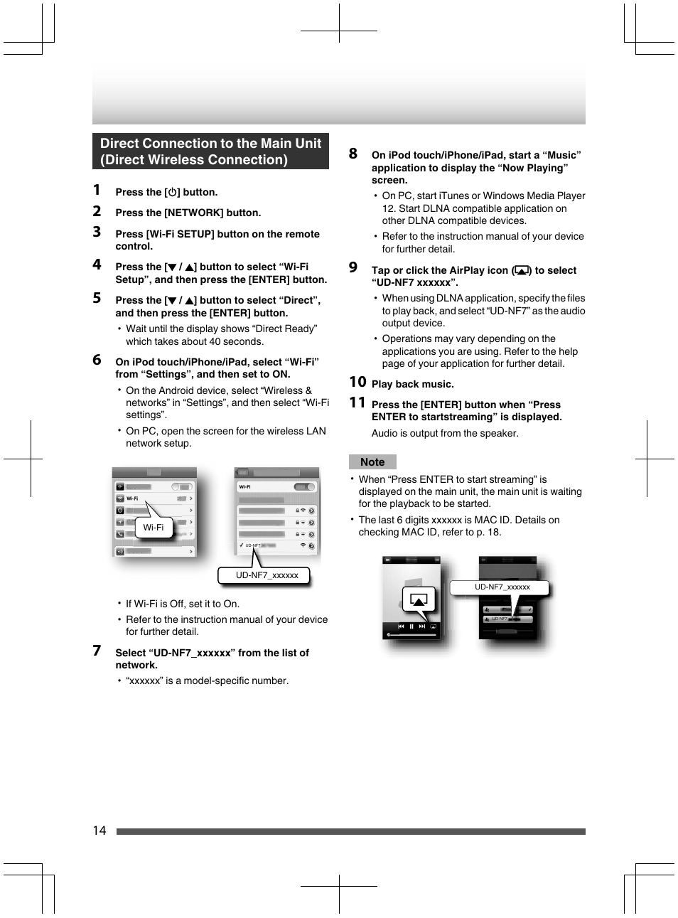 Kenwood UD-NF7 User Manual | Page 14 / 48