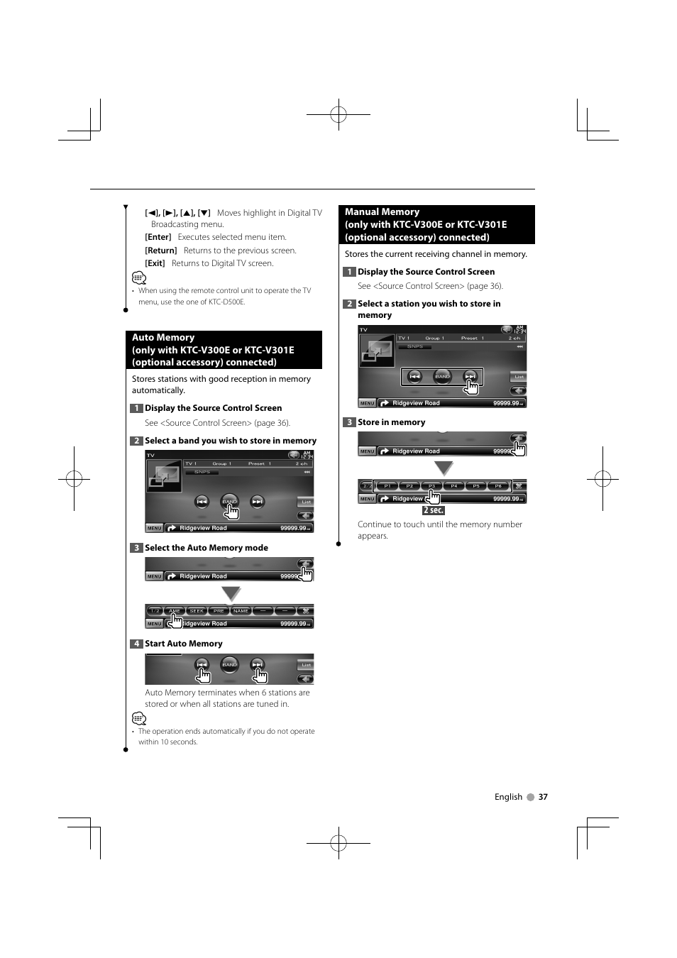 Kenwood DNX9240BT User Manual | Page 37 / 100