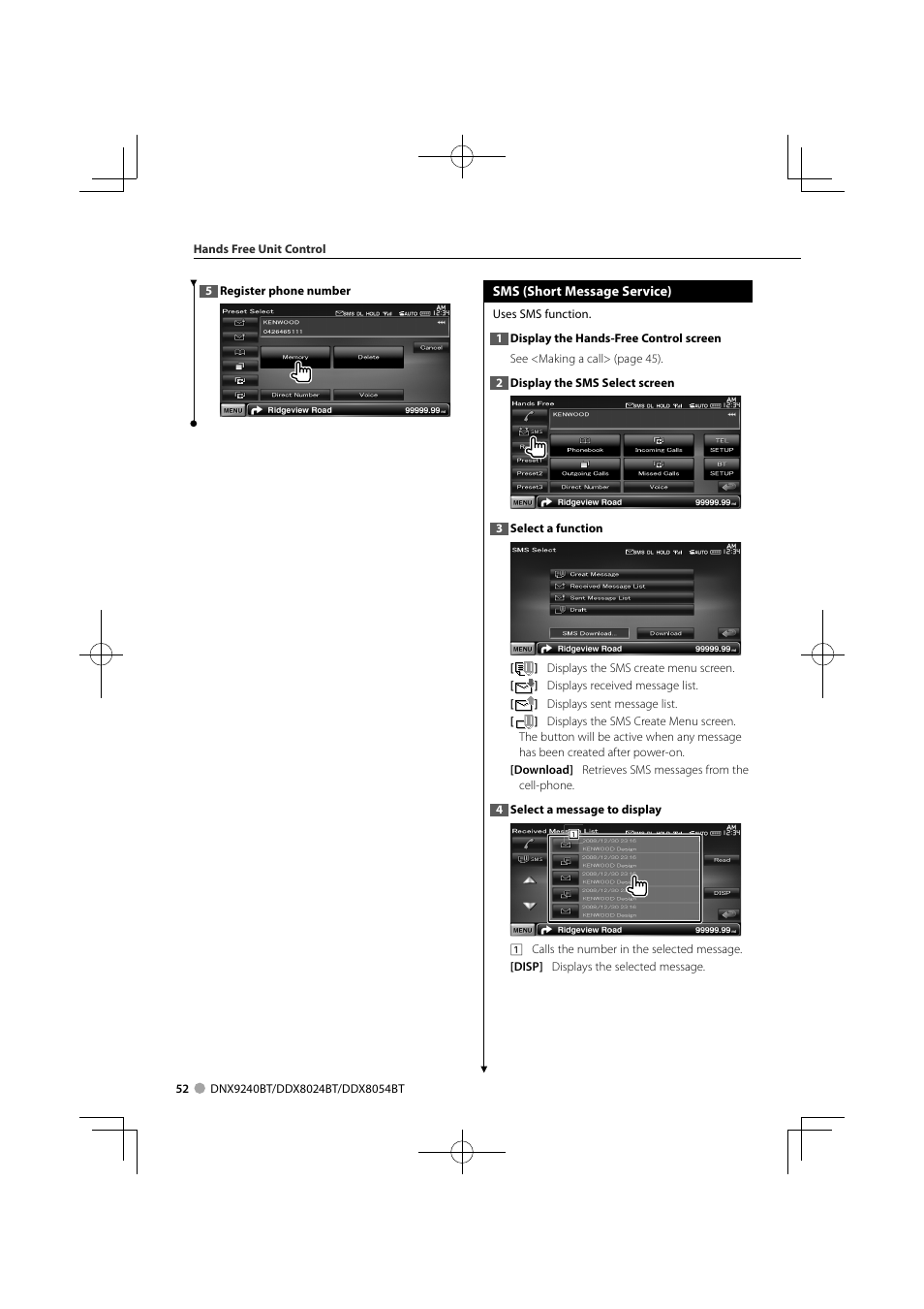 Kenwood DNX9240BT User Manual | Page 52 / 100