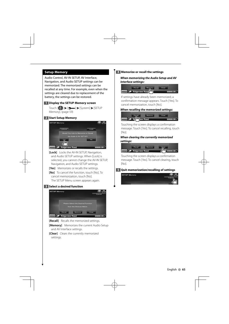 Kenwood DNX9240BT User Manual | Page 65 / 100