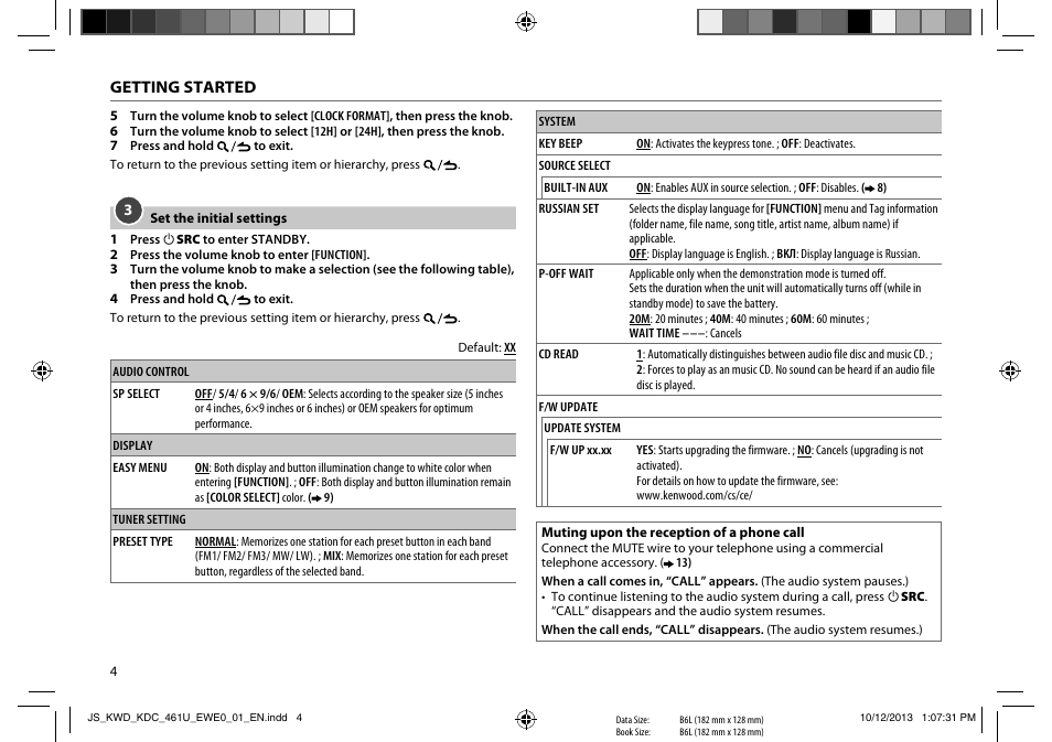 Kenwood KDC-461U User Manual | Page 6 / 15
