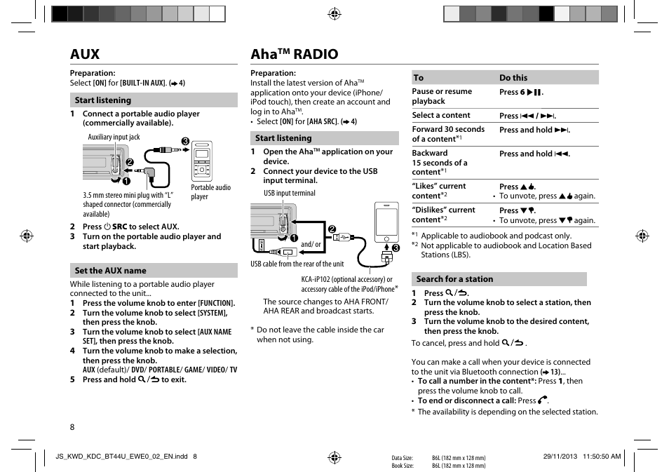 Radio | Kenwood KDC-BT44U User Manual | Page 10 / 23