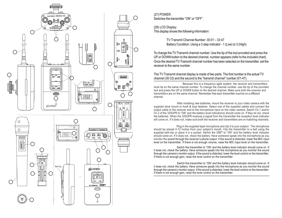 Azden 35XT User Manual | Page 2 / 4