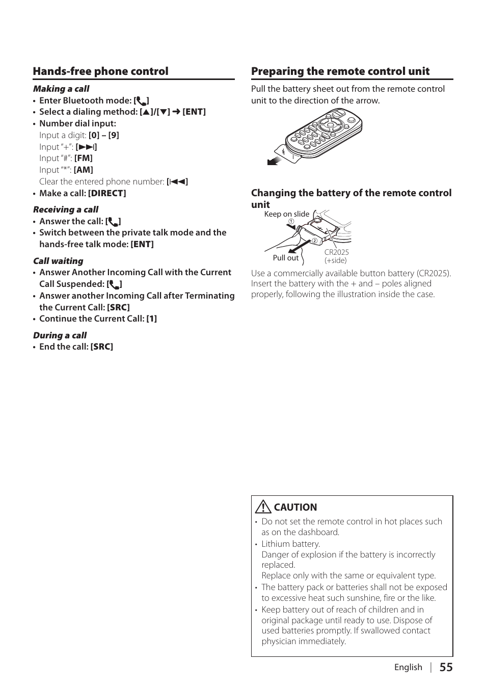 Kenwood KDC-BT60U User Manual | Page 55 / 72