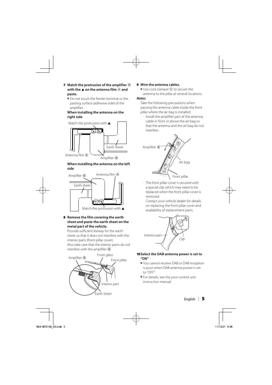 Kenwood CX-DAB1 User Manual | Page 5 / 5