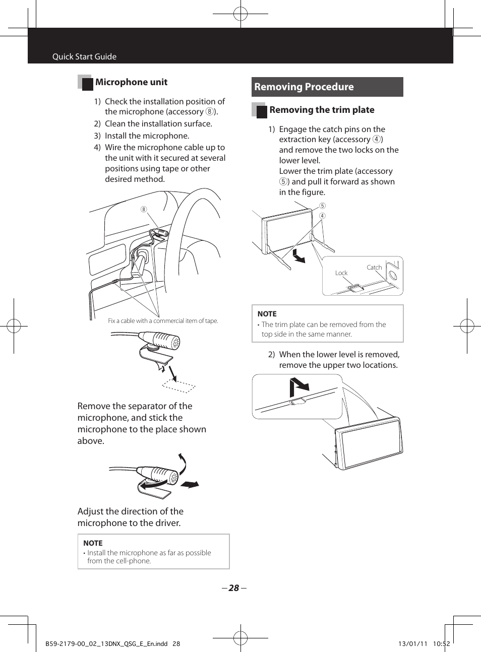 Removing procedure | Kenwood DNX7230DAB User Manual | Page 28 / 36