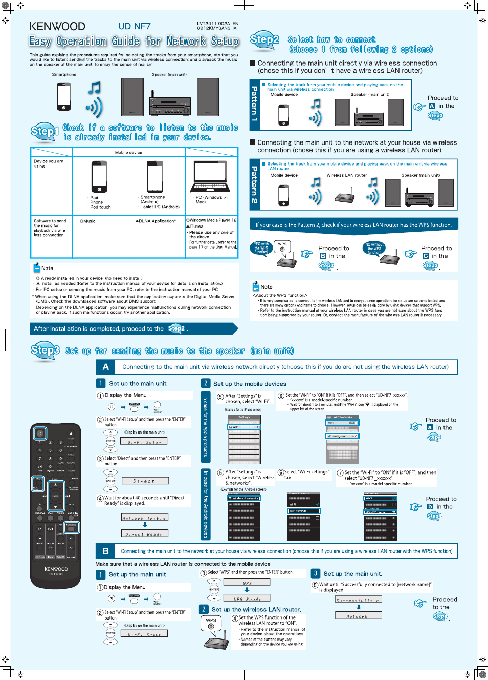 Kenwood UD-NF7 User Manual | 2 pages