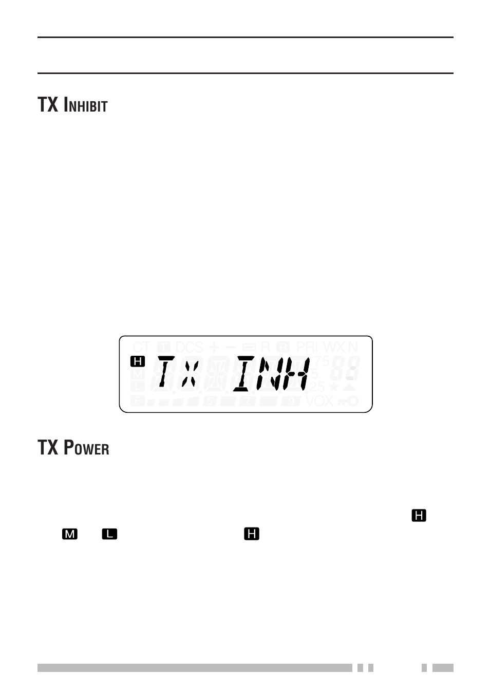 Tx i, Tx p | Kenwood TH-K2E - Discontinued User Manual | Page 109 / 154
