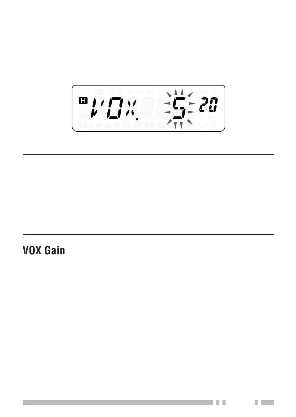 Vox gain | Kenwood TH-K2E - Discontinued User Manual | Page 111 / 154