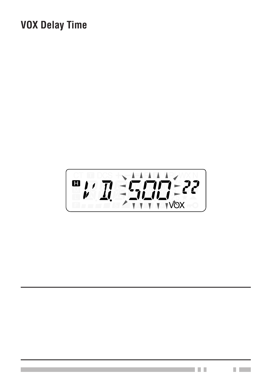Vox delay time | Kenwood TH-K2E - Discontinued User Manual | Page 113 / 154