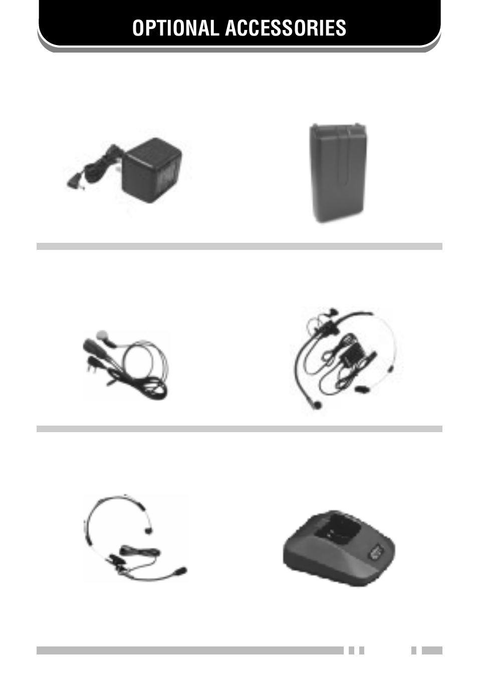 Optional accessories | Kenwood TH-K2E - Discontinued User Manual | Page 115 / 154