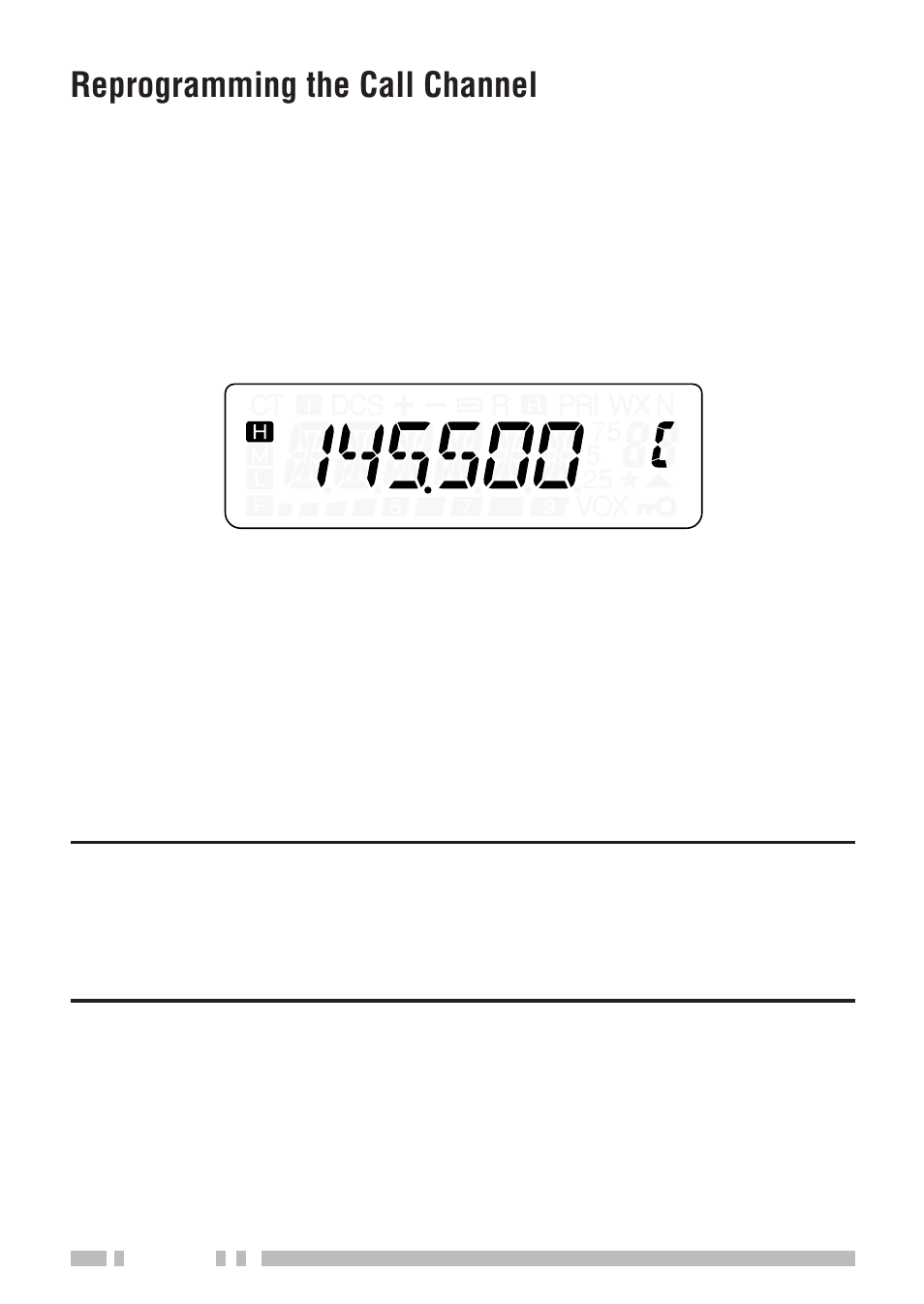 Reprogramming the call channel | Kenwood TH-K2E - Discontinued User Manual | Page 68 / 154