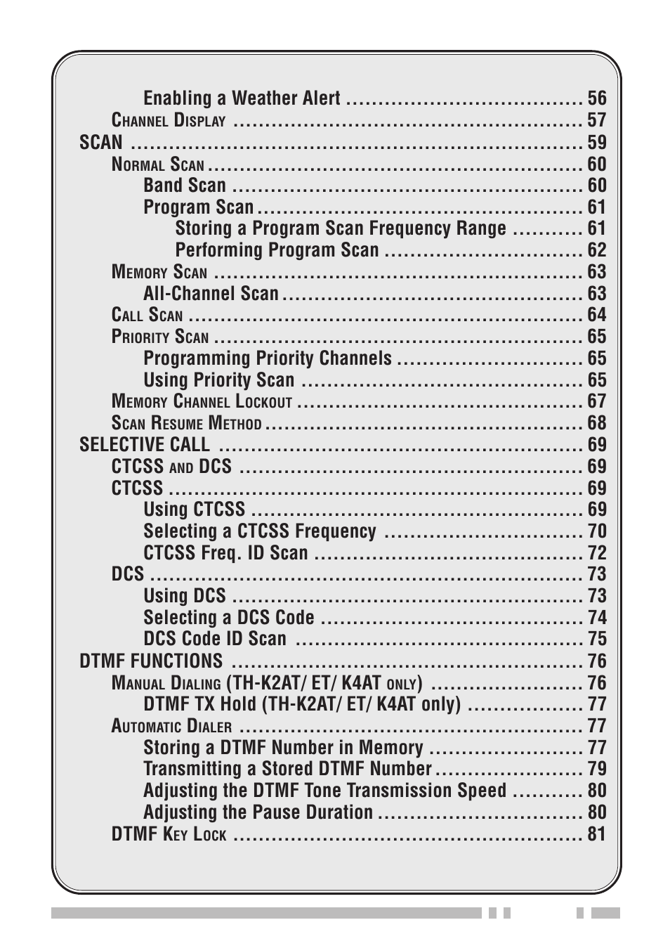 Kenwood TH-K2E - Discontinued User Manual | Page 7 / 154